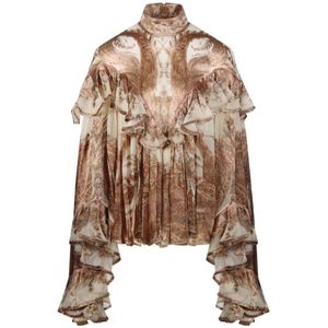 Zimmermann, Dames, Blouses & Shirts, Veelkleurig, Maat: XS Zijde,