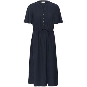 Cream, Dames, Jurken, Blauw, Maat: L