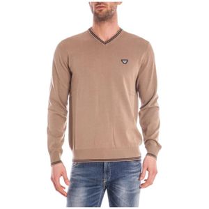 Armani Jeans, Heren, Truien, Beige, Maat: L Katoen,