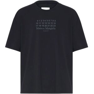 Maison Margiela, Heren, Tops, Zwart, Maat: M Katoen,
