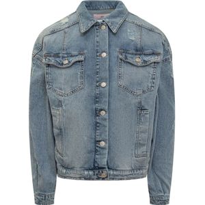 Chiara Ferragni Collection, Dames, Jassen, Blauw, Maat: 2XS Katoen,