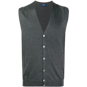 Barba, Heren, Truien, Grijs, Maat: XL Wol,