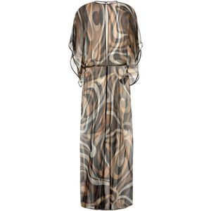 Pucci, Dames, Jurken, Veelkleurig, Maat: S Zijde,