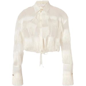 Genny, Dames, Blouses & Shirts, Wit, Maat: XS