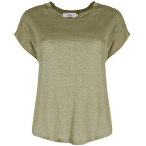 Notshy, Dames, Tops, Groen, Maat: S Linnen,