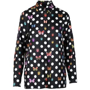 Versace, Dames, Blouses & Shirts, Veelkleurig, Maat: XS Zijde,