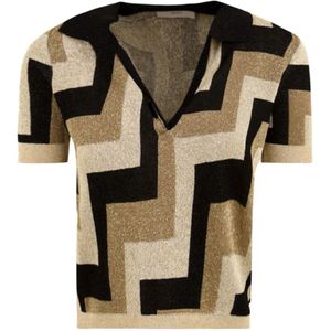 Akep, Dames, Tops, Veelkleurig, Maat: XS Viscose,