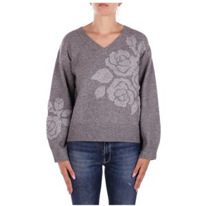 Blugirl, Dames, Truien, Grijs, Maat: S Acryl,