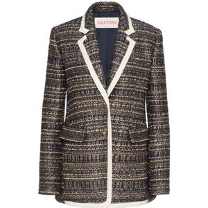 Valentino, Dames, Jassen, Veelkleurig, Maat: XS Tweed,