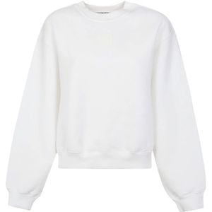 T by Alexander Wang, Dames, Sweatshirts & Hoodies, Wit, Maat: XS Katoen,