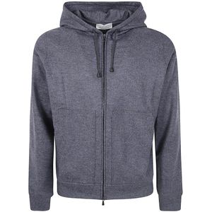 Filippo De Laurentiis, Heren, Sweatshirts & Hoodies, Grijs, Maat: L Wol,