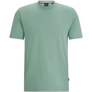 Boss, Heren, Tops, Groen, Maat: S Katoen,