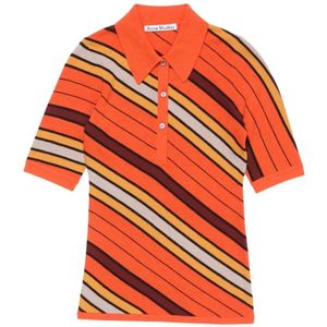 Acne Studios, Dames, Tops, Veelkleurig, Maat: S Wol,