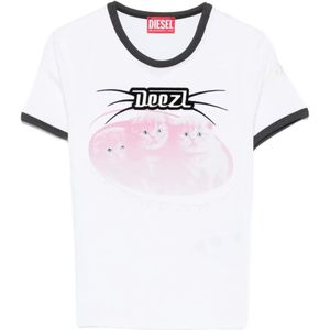 Diesel, Dames, Tops, Wit, Maat: M
