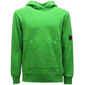 C.p. Company, Heren, Sweatshirts & Hoodies, Groen, Maat: M Fleece,