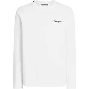 Dolce & Gabbana, Heren, Tops, Wit, Maat: XL