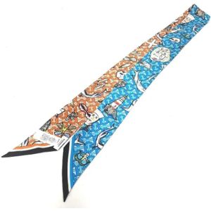 Burberry Vintage, Dames, Pre-owned, Veelkleurig, Maat: ONE Size Zijde,