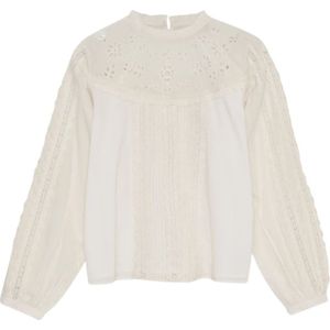 The New Society, Dames, Blouses & Shirts, Wit, Maat: XS Katoen,