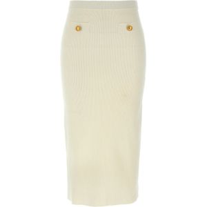 Alessandra Rich, Dames, Rokken, Wit, Maat: S Wol,