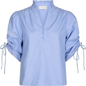 Neo Noir, Dames, Blouses & Shirts, Blauw, Maat: M