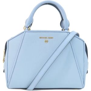 Michael Kors Pre-owned, Dames, Pre-owned, Blauw, Maat: ONE Size Leer,