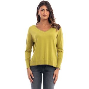 Liu Jo, Dames, Truien, Groen, Maat: M Viscose,