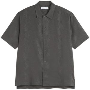 Samsøe Samsøe, Heren, Overhemden, Grijs, Maat: L Katoen,