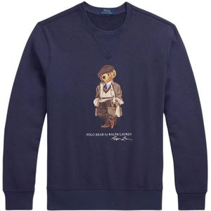 Ralph Lauren, Heren, Sweatshirts & Hoodies, Blauw, Maat: XL Fleece,