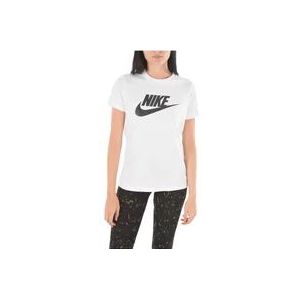 Nike Casual Logo T-Shirt , White , Dames , Maat: XS
