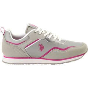 U.s. Polo Assn., Dames, Schoenen, Beige, Maat: 35 EU Suède,