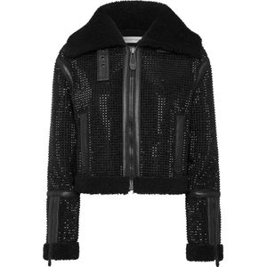 Philipp Plein, Dames, Jassen, Zwart, Maat: XS Leer,