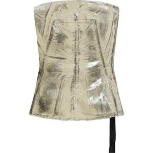 Rick Owens, Dames, Tops, Grijs, Maat: S Katoen,