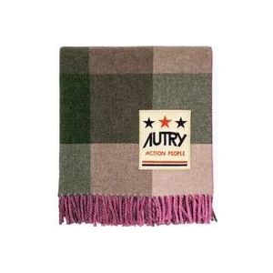 Autry Italiaanse geruite deken van wol , Multicolor , Dames , Maat: ONE Size