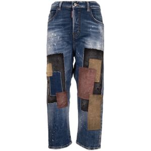 Dsquared2, Dames, Jeans, Blauw, Maat: M Katoen,