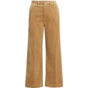Ralph Lauren, Dames, Broeken, Beige, Maat: XL Corduroy,