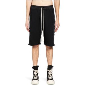 Rick Owens, Heren, Korte broeken, Zwart, Maat: S Katoen,