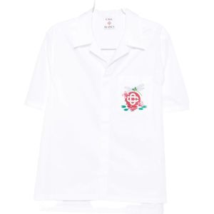 Casablanca, Heren, Overhemden, Wit, Maat: S Katoen,