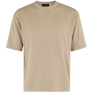 Roberto Collina, Heren, Tops, Bruin, Maat: L Wol,