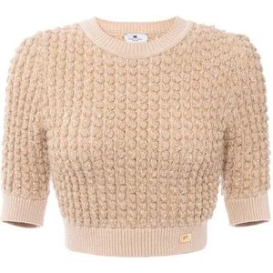 Elisabetta Franchi, Dames, Truien, Geel, Maat: XS