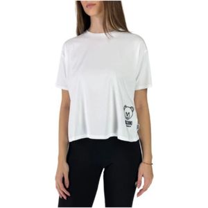 Moschino, Dames, Tops, Wit, Maat: M Katoen,