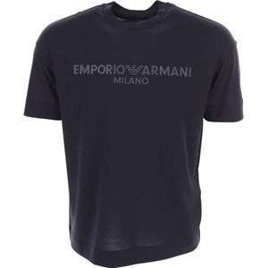 Emporio Armani, Heren, Tops, Blauw, Maat: XL