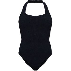Hunza G, Dames, Badkleding, Zwart, Maat: ONE Size Polyamide,