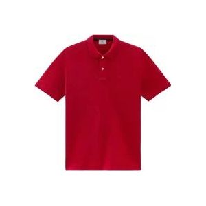 Woolrich Polo Hemden , Red , Heren , Maat: L