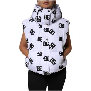 Dolce & Gabbana, Dames, Jassen, Wit, Maat: M Poliester,