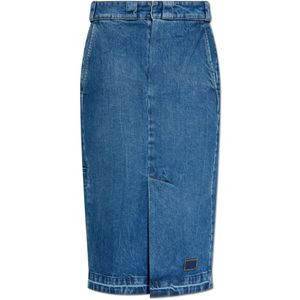 Maison Margiela, Dames, Rokken, Blauw, Maat: XS Denim,
