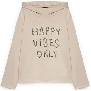Fiorella Rubino, Dames, Sweatshirts & Hoodies, Beige, Maat: S Viscose,