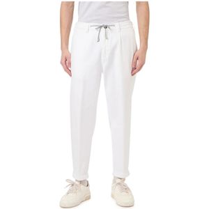 Eleventy, Heren, Broeken, Wit, Maat: W30 Katoen,