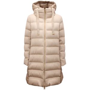 Herno, Dames, Mantels, Beige, Maat: M Zijde,