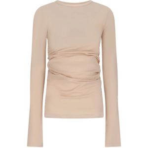 Haikure, Dames, Tops, Beige, Maat: S