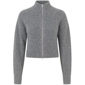 Samsøe Samsøe, Dames, Truien, Grijs, Maat: M Wol,